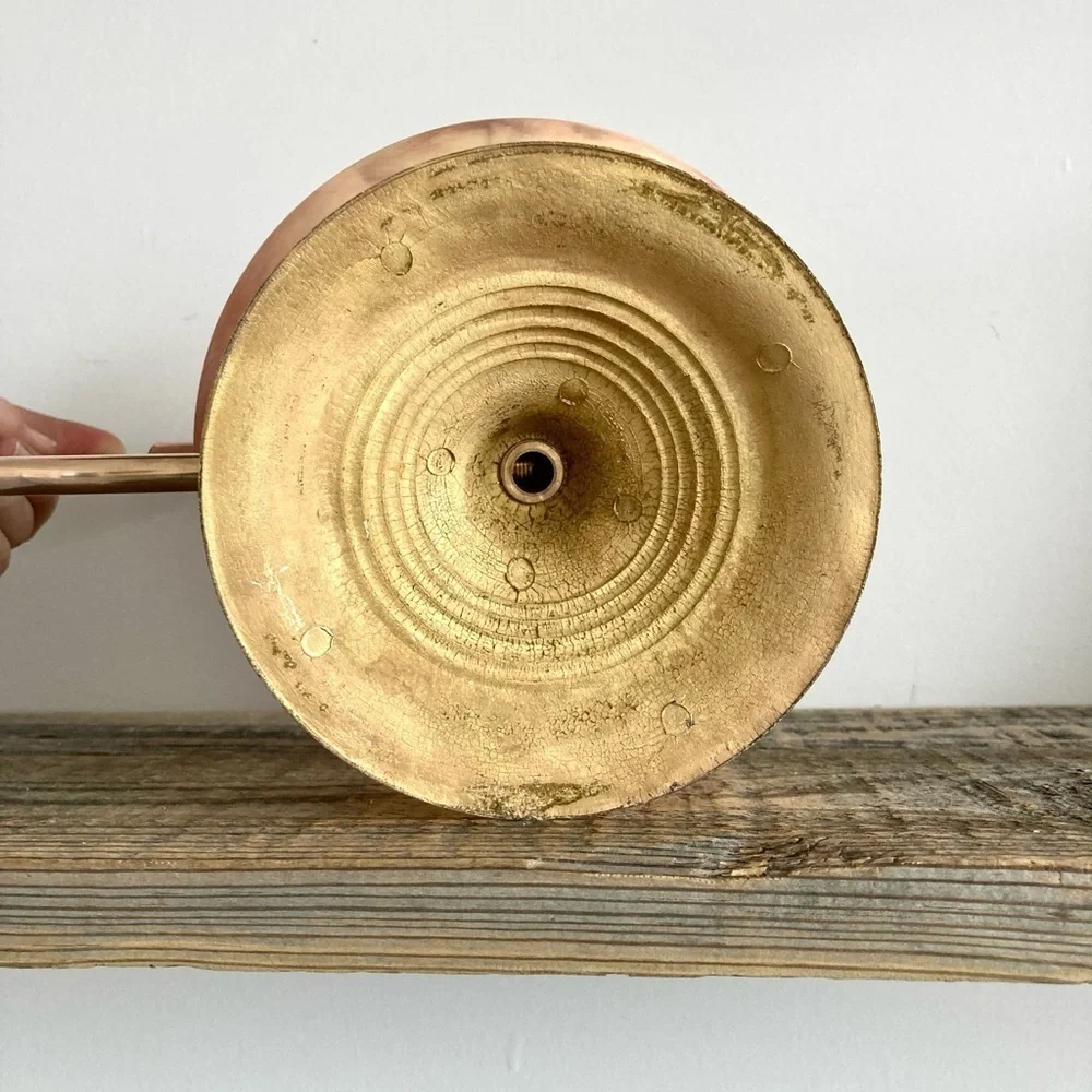 Brass large chamber candlestick Victorian Colonial